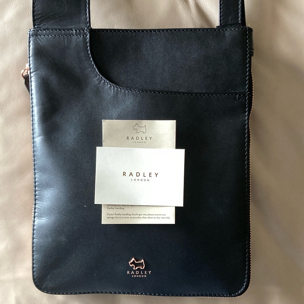 Radley London Crossbody Zip Around Bag with Rose Gold Accents